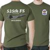 525. Fs Bulldogs Staffel F22 Raptor Stealth Fighter T-Shirt 100% Baumwolle Rundhals Kurzarm Freizeit Unisex T-Shirt Größe S3XL