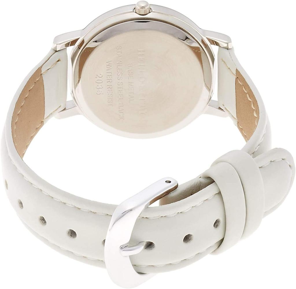 Citizen Analog Hello Kitty Leather White Q&Q Women's Watch, Design, Waterproof, Strap, HK15-001,