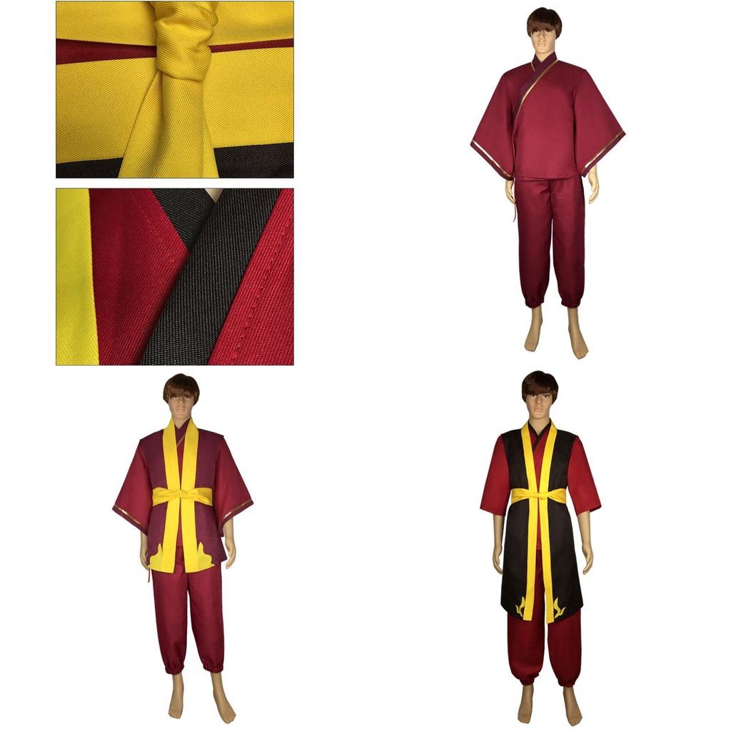 Stupendo Costume del Principe Zuko di Avatar La Leggenda di Aang con Design a Manica Media