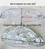 Cotton-Insulated Car Cover with Sun Protection, Aluminum Foil Layer, Universal Fit