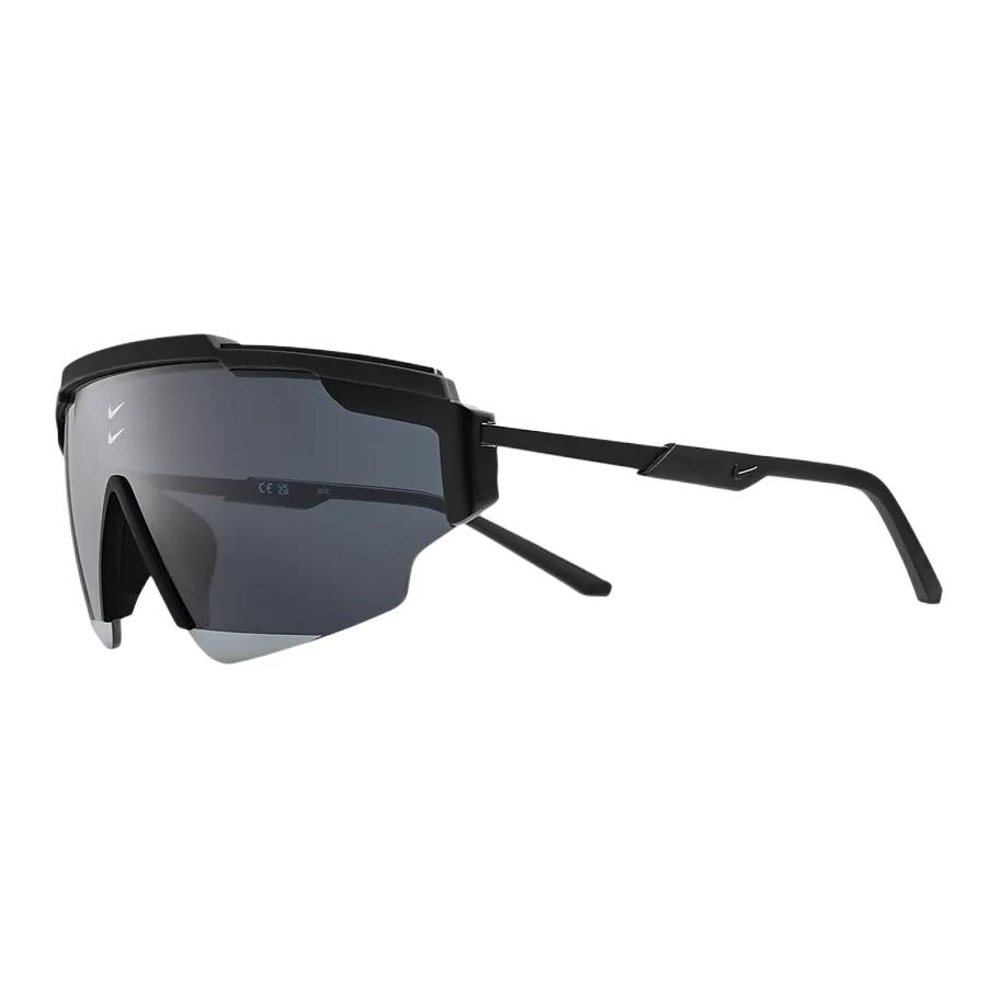 Nike Logo Design Rubber Irregular Shape Sunglasses Unisex sunglasses Black FN0259-021 Basic Packaging-Box Not Included,F,Black