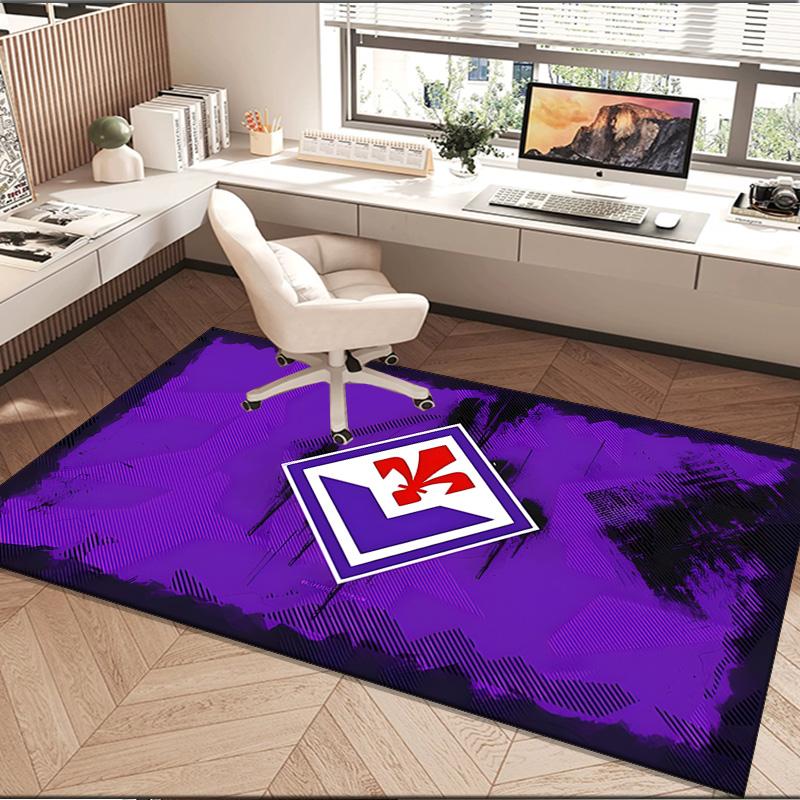 1PC rug Fiorentina Football Crest Carpet, Chair Rug,Area Rug for Office Bedroom living rooms bedroom, Doormat decor Christmas fan gifts