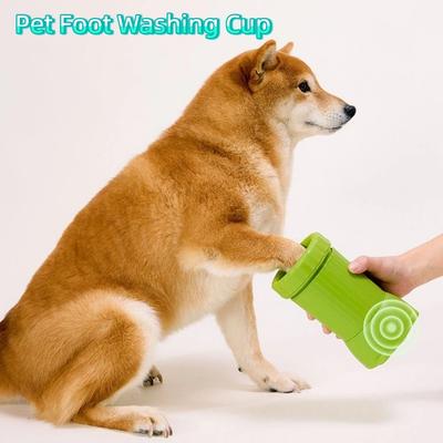 Paw Cleaner Cup USB Rechargeable Dog Foot Washer Portable Electric Automatic Paw Cleaner Detachable Pet Paw Washer Pet Grooming
