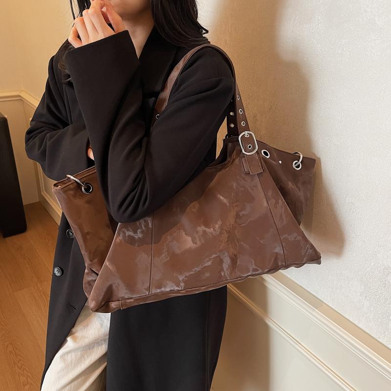 Oversized Vintage Fashion Shoulder Bags For Women Faux Suede Large Capacity Shopper Tote Bag Autumn Luxury Designer Handbag