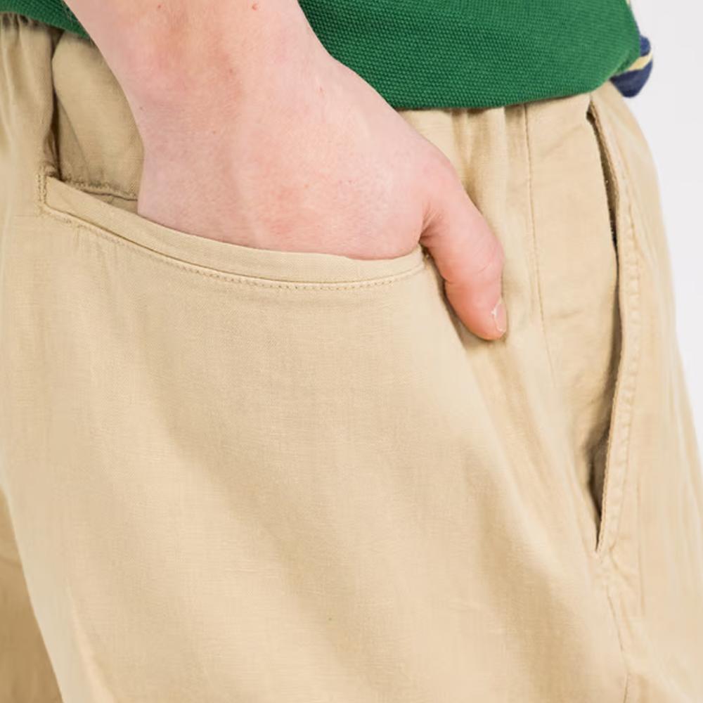 Polo Ralph Lauren Pantaloni Casual Tasca Allacciatura Colore Unito Uomo pantaloni Marrone Chiaro 710958596-001