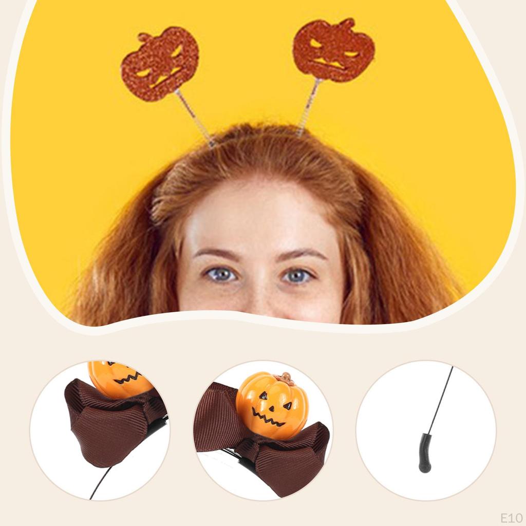 Dekoracyjna opaska na głowę w kształcie dyni na Halloween, dodatek do kostiumu cosplay