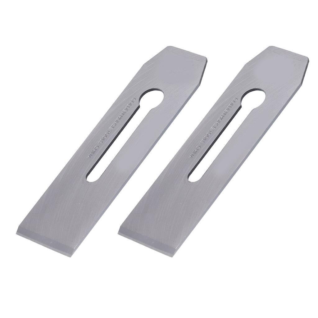 2Pcs Planer Blades Steel 51mm Portable Knife Replacement Accessories for Woodworking Handwork