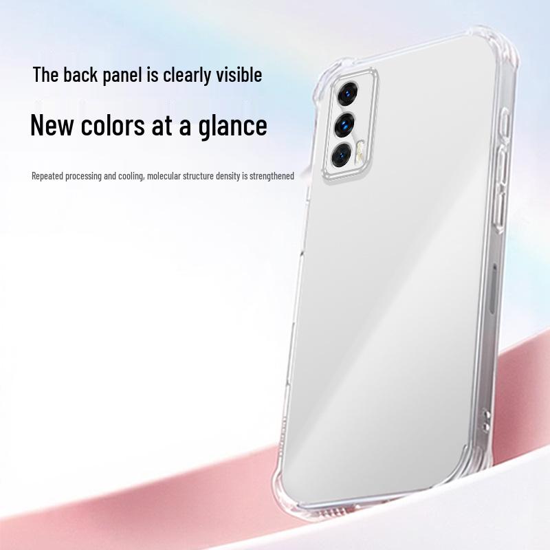 Compatible with iQOO Neo5/Neo5SE/Neo5S/9SE: Transparent TPU Phone Case with Airbag Corners for Anti-Drop Protection