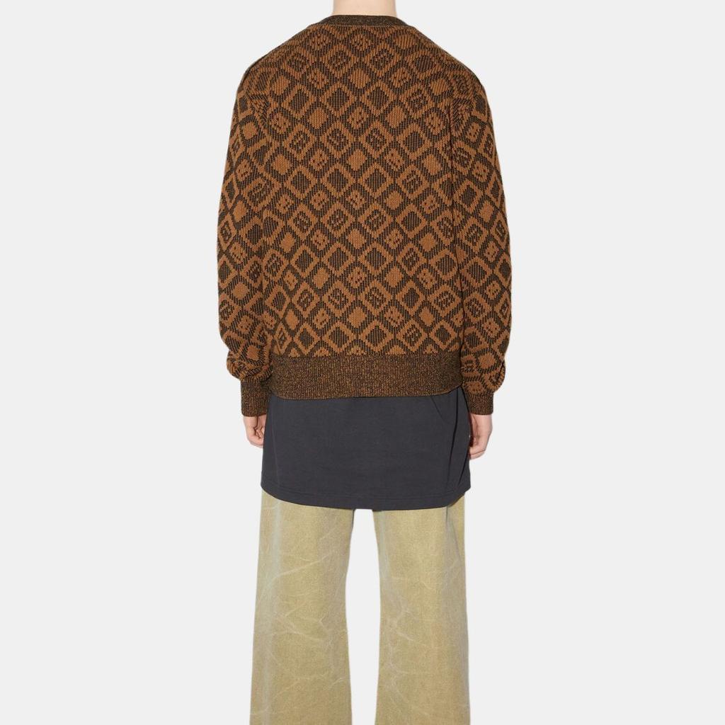Acne Studios Knitwear Unisex Dark Brown V-neck Moderate Other C60070-DFI