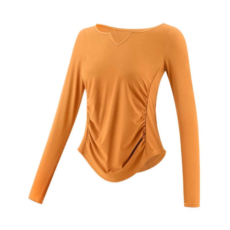 

Женский облегающий быстросохнущий топ для йоги - Повседневная накидка с длинным рукавом для фитнеса осенью/зимой XL