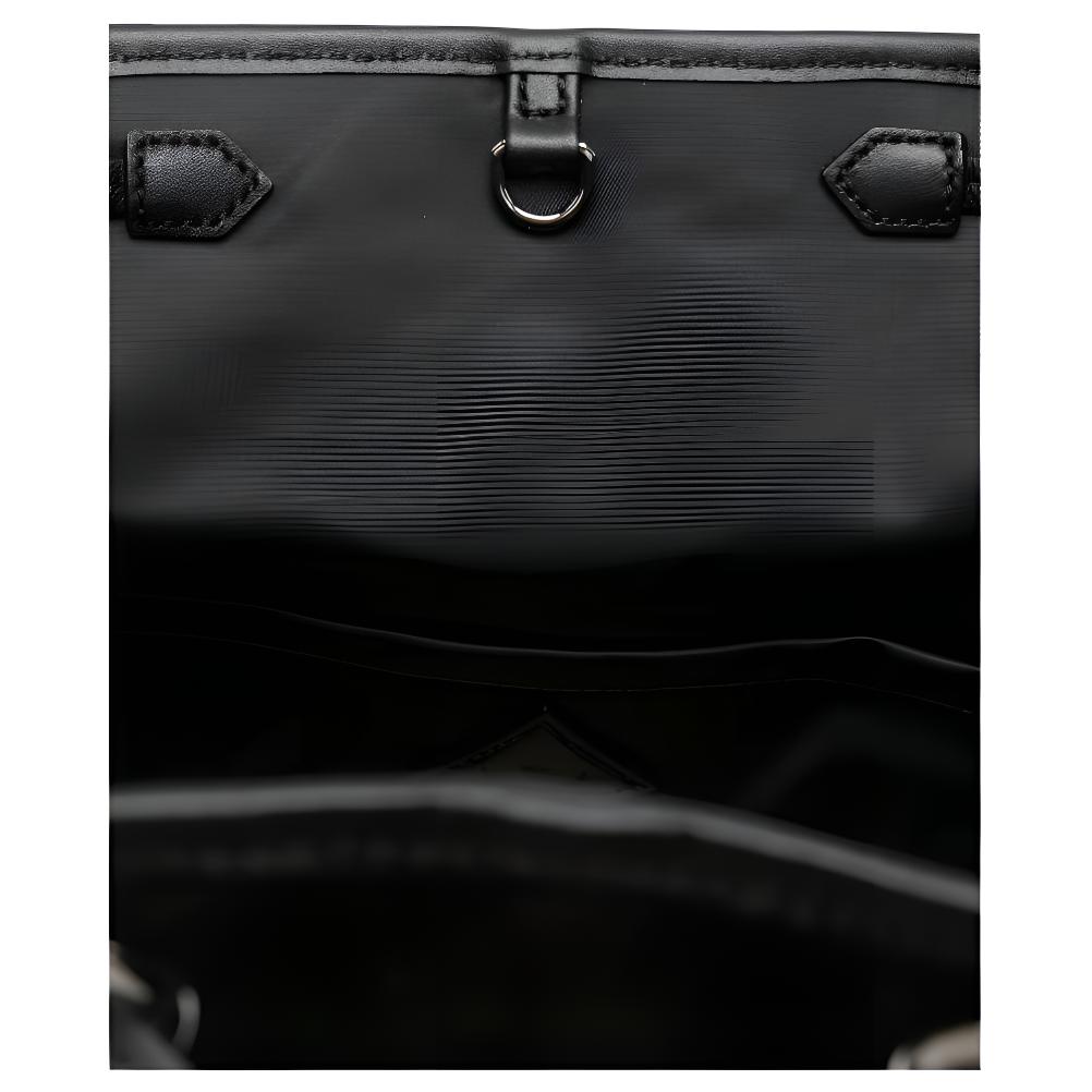 MCM Ensi En Aren Metal Hardware Recycled Nylon Backpack Women backpack Black MWKFATA04BK001