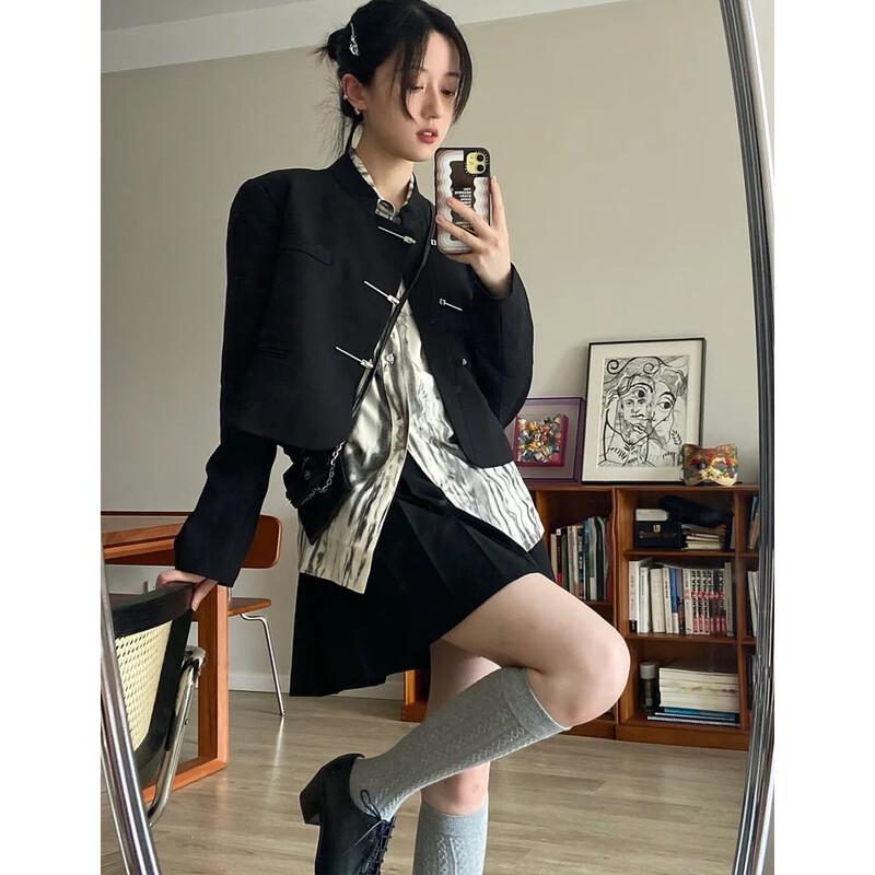 

Пиджак JK&JS в новом китайском стиле с длинным рукавом XL