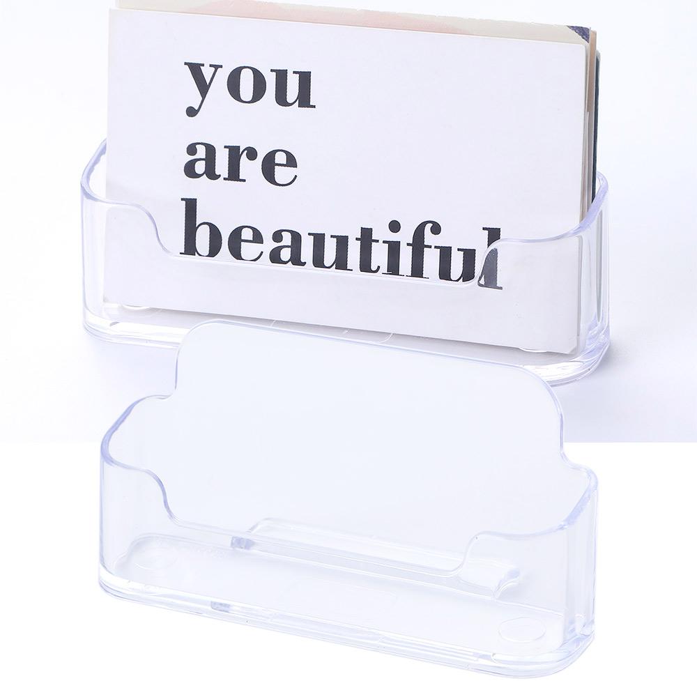 Memo Clip Holder Card Display Stand Business Card Holder Desktop Storage Box Desk Business Holders