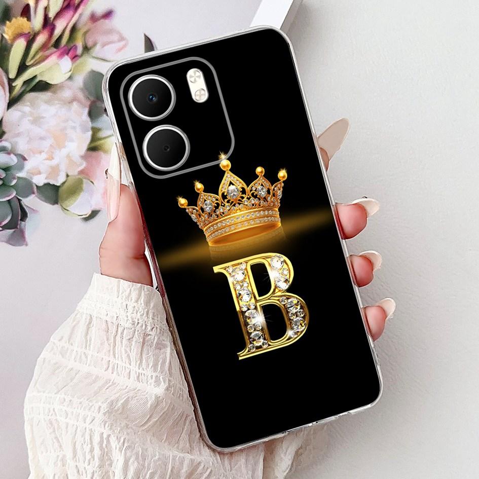 For OPPO A5x 4G Case CPH2725 Cover Luxury Crown Letters Soft Silicone Transparent Phone Cases For OPPO A5x Coque A 5x 2025 Funda