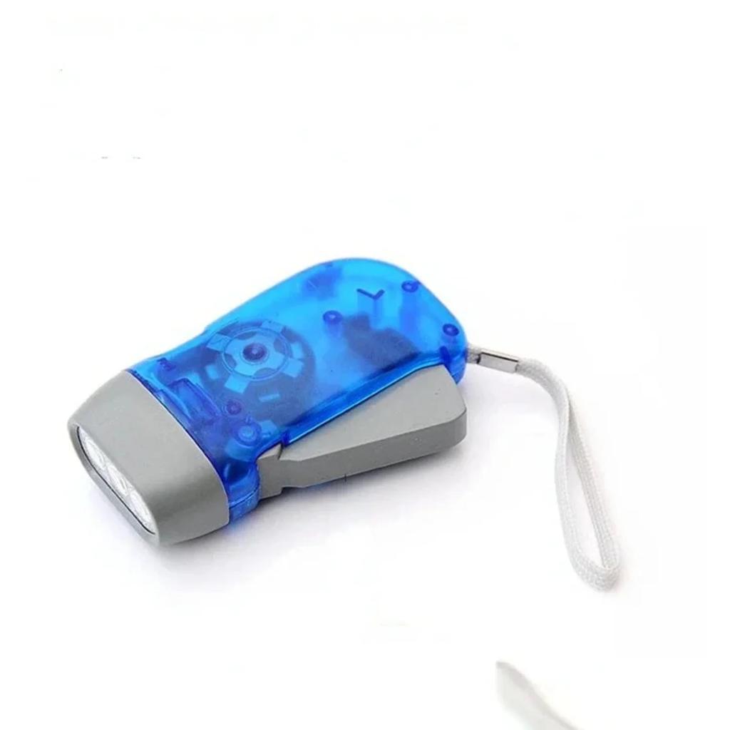 3LED Torch Light Hand Press Crank Camping Lamp Light  Outdoor  Hand Pressing Dynamo Crank Power Wind  Flashlight