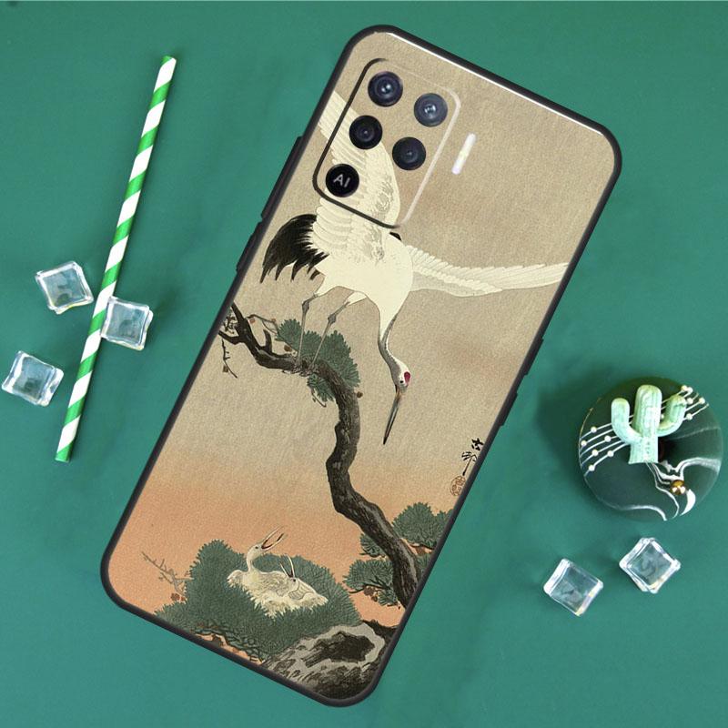 

Red-crowned Crane Bird Phone Case For Oppo A18 A38 A58 A78 A98 A40 A60 A80 A91 A15 A17 A74 A94 A54 A57S A16 A76 A96 OPPO A74 5G