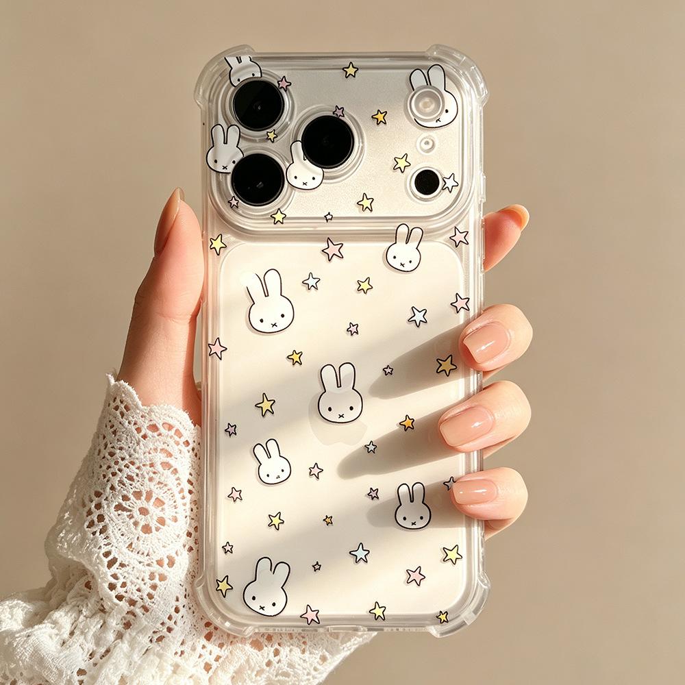 Star Rabbit Is Suitable for Apple OPPO Mobile Phone Case Huawei MATE80 Transparent iPhone17Pro/17promax.