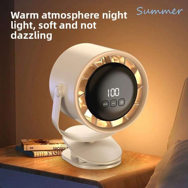 Ventilador de escritorio portátil recargable con clip, ventilador silencioso para cochecito y hogar