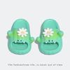 Cute Cactus Summer Slide Slippers With Eva Footbed For Women And Men Comfort