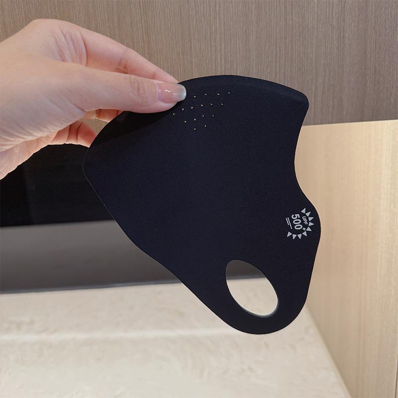 Stylish 7A Antibacterial UV-Blocking Breathable Ice Silk Mask for Women with Seamless Eye Corner Protection.