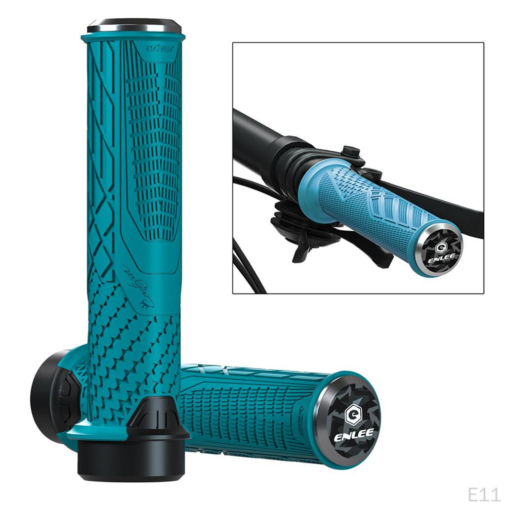 Handlebar Grips, 1 Pair Aluminum Screw Grips Lock