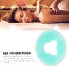 Soft Silicone Pillow Comfortable Skin Friendly Round   Spa Relax Silicone Face Pillow