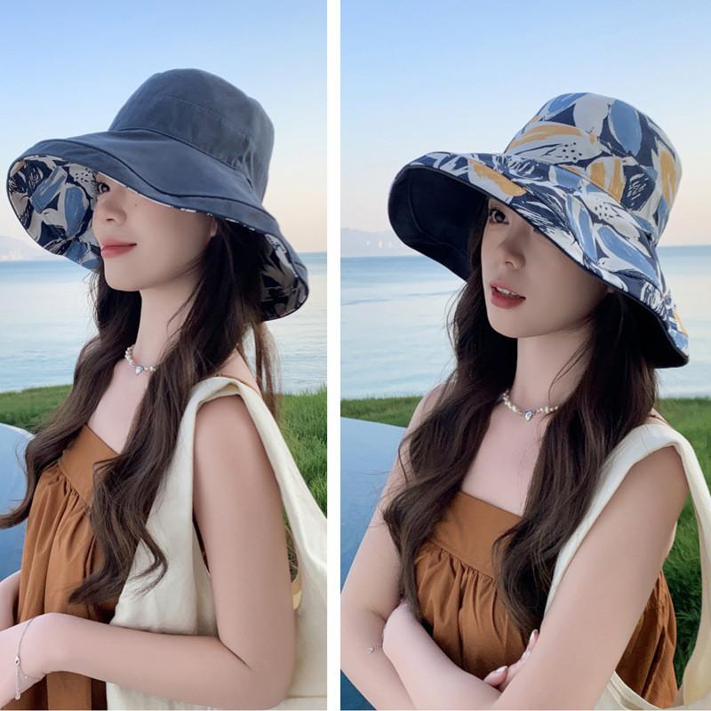 

Рыбацкая шляпа женская с принтом, солнцезащитная шляпа с широкими полями, дышащий полиэстер для лета Style H