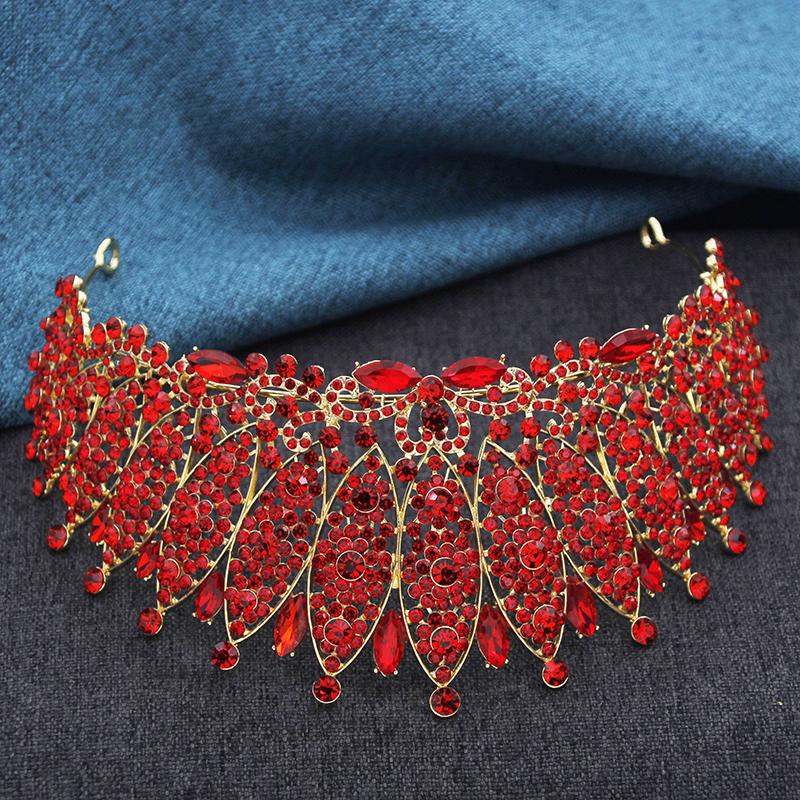 Luxury Rhinestone Tiara for Bride Tiaras and Crowns Party Pageant Wedding Crown Hair Jewelry Headbands Costume Accessories