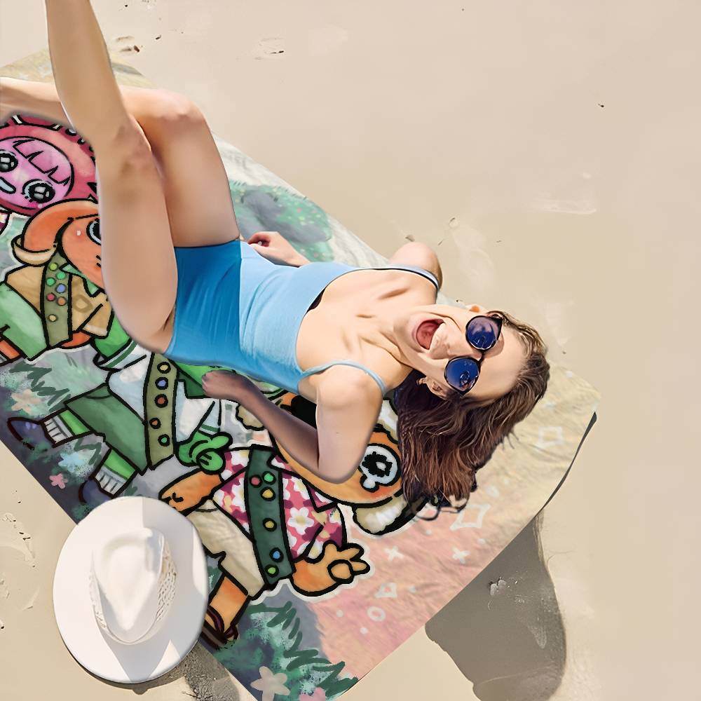 Popular Game Peak Microfiber Microfiber Printed Beach Towel Mountain Climbing Yoga Beach Swimming Running Absorbent Soft Towel