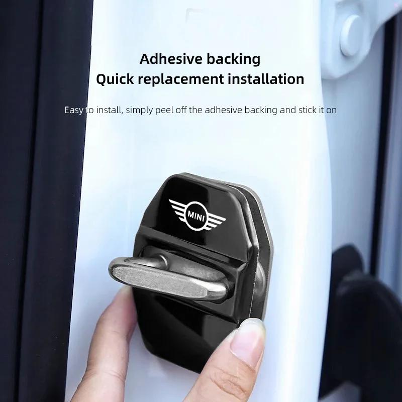 Edelstahl 4 Stück Auto Styling Türschloss Schnalle Schutzabdeckung Für edc3 One Cooper JCW Countryman Clubman Cabrio Paceman Coup 3edc