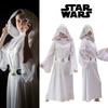 Star Wars Leia Organa Solo Cosplay Kostým Bílé Šaty Oblečení Pro Dospělé Halloween