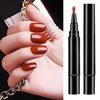 Yousheng 1/6Pcs Nail Polish Pen 3-in-1 Quick Dry Long Lasting High Gloss DIY Manicure Nail Art Natural Nude Women Girls Fingernail Toenail Gel Polish