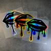 1PC Lips Multiple Colors Motocycle Stickers Waterproof for Helmet Fuel Tank Fairing Car Window Scooter Universal Vinyl Decals