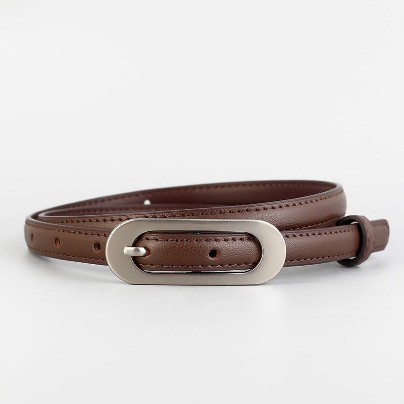 Ladies Genuine Leather Belt For Jeans With Alloy Buckle For Casual And Work Wear