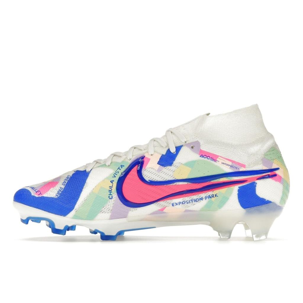 Nike Zoom Mercurial Superfly 9 Elite SE FG SoCal Pack Men Sneakers Cream Sail Racer-Blue FZ8372-100