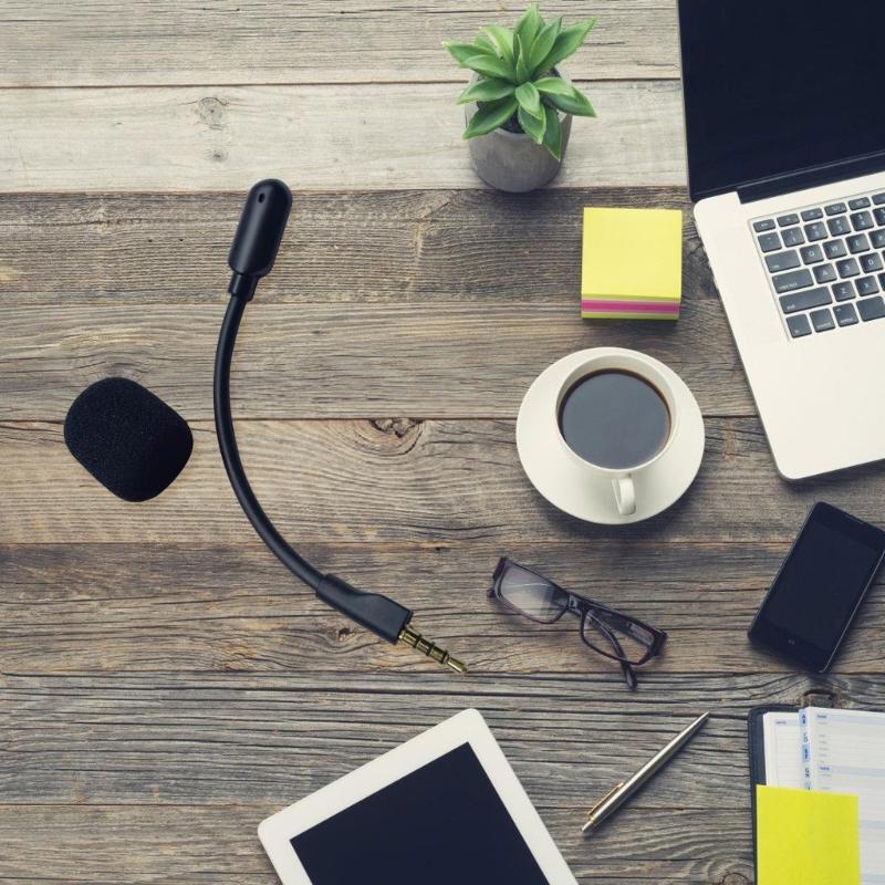 Plugs and Play Replacement Boom Microphone for Arctis1 Headsets Microphone Improve Gaming and Streaming Experience