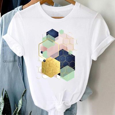 Frauen Drucken T-shirt Sommer Aquarell Schöne Stil Nette Süße Mode T-shirt Kurzarm Dame Weibliche Kleidung Casual Grafik T-shirt