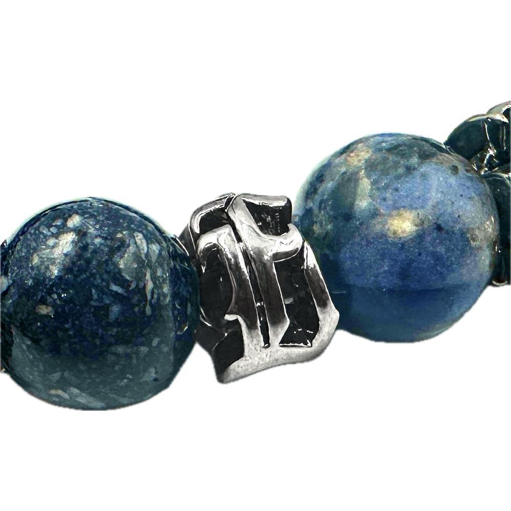 Eightvolume Ev Emblem Bead Bracelet (Blue)