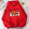Women Funny Gothic Friends Letter Hoodies Friends Tv Show Harajuku Graphic Sweatshirt Vintage Ullzang Streetwaear Clothes Female