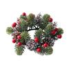 Floral Candle Rings Wreaths Decorative Plastic Greenery Centerpiece for Wedding Candlestick and Home Decoration