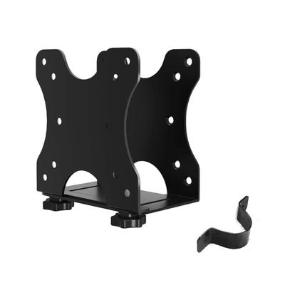 Small PC Mount Computer Holder Wall Mount Easy Installation Space Saving Computer Mount Under Desk Mount Adapter