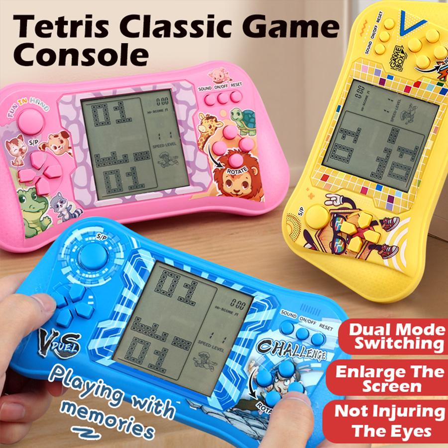 Classic Cube Elimination Game Console, Palm Machine, Training Thinking, Children's Educational Strategy Toy, Retro Large Screen Machine