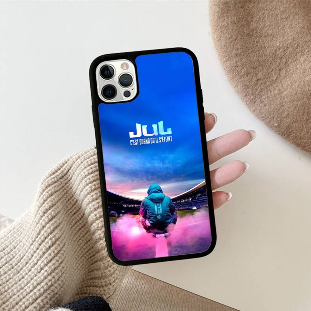 

H-Hots Juls Rapper Logo Phone Case For iPhone 16 Pro Max 15 14 Plus 14 13 12 11 17 PC+TPU Cases Back Cover iPhone 17 Pro