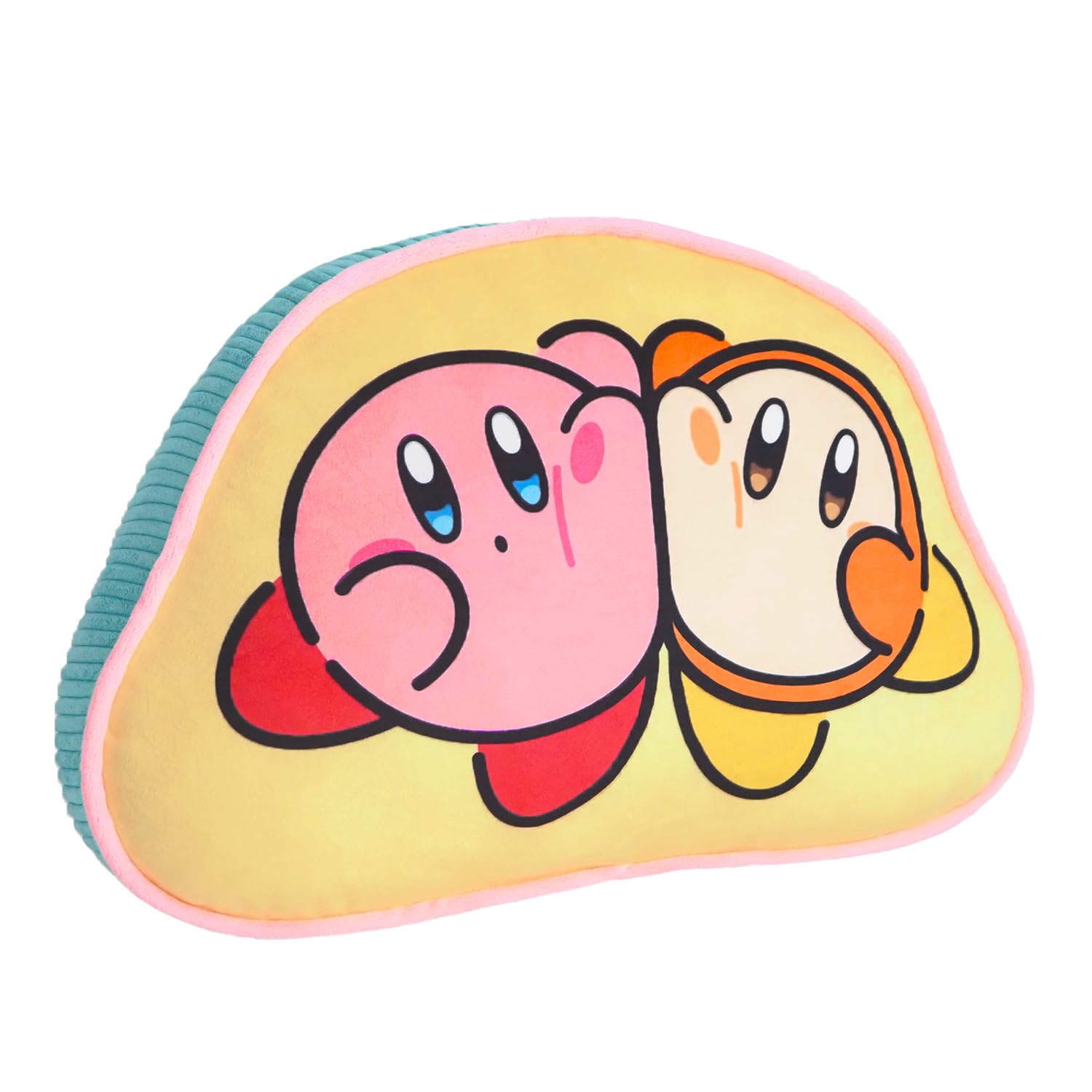 

Sanei Boeki Kirby Play with Waddle Dee Die-Cut Cushion, Friendship, W40 x D10 x H27cm Plush Toy, KPWW03