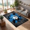 Atalanta FC Soccer Football Pattern Soft Area Rug Non Slip Indoor Floor Carpet Sports Decor Mat for Bedroom