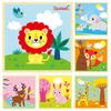 Children's Puzzle for Ages 1-3: Educational Wooden Early Learning Toy with 9 Pieces and Six-Sided Pictures