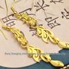 Gold-Plated Phoenix Long Ear Hooks: Stylish & Versatile Earrings for Women