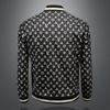 Spring and Autumn New Stand-Up Collar Jacket Men's European Station Fashion Trend Printed Slim-fit Versatile Casual Jacket JK9048