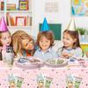 Customized Milk Tea Theme Party Decorations, Disposable Paper Plates, Paper Cups, Paper Towels, Tablecloths, Tableware Sets