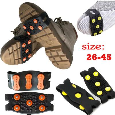 1-3 páry 5 hrotů Sněhové ledové drápy Lezecké protiskluzové hroty Gripy Mačky Kryty na sportovní boty pro chůzi Turistické boty 26-45
